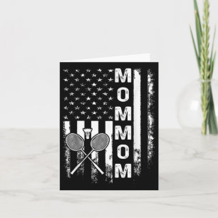 Badminton Mommom Amerikaanse Vlag Vintage Kerstmis Kaart