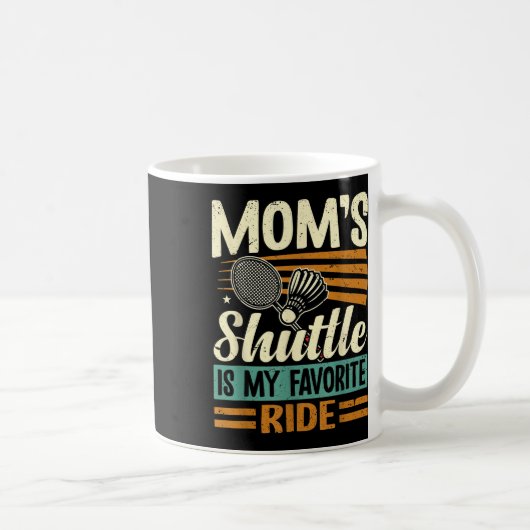 Badminton Moms Shuttle - Kinderen Liefdevolle Moed Koffiemok (Rechts)
