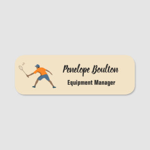 Badminton Naamplaatje