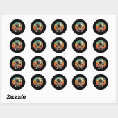 Badminton Nijlpaard Shuttle  Ronde Sticker (Vel)