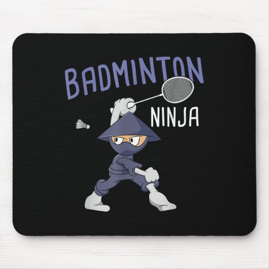 Badminton Ninja Kids Shuttle Boy Badminton  Muismat (Voorkant)