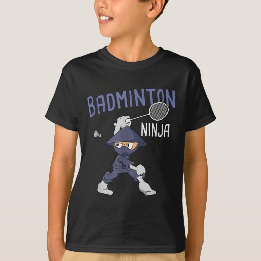 Badminton Ninja Kids Shuttle Boy Badminton T-shirt (Voorkant)