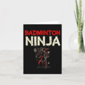 Badminton Ninja Shuttle Kaart (Voorkant)