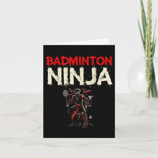 Badminton Ninja Shuttle Kaart (Voorkant)
