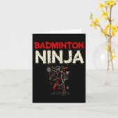 Badminton Ninja Shuttle Kaart (Gele Bloem)