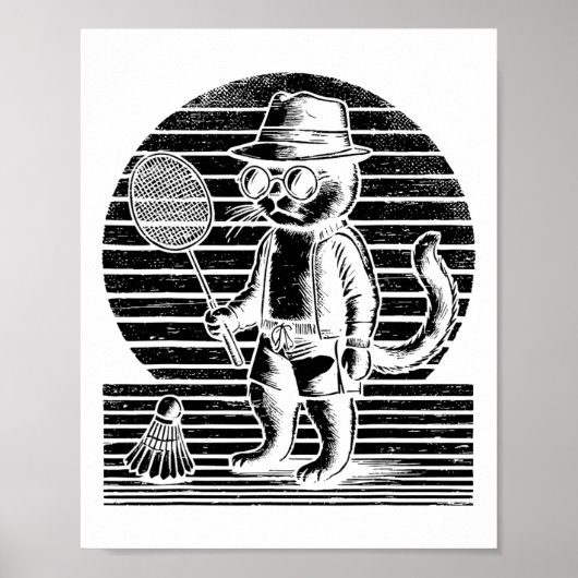 Badminton Ninja Shuttle Poster (Voorkant)