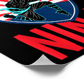 Badminton Ninja T-shirt Grappige Badminton Speler Poster (Hoek)