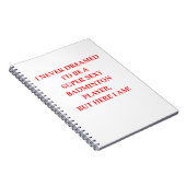 badminton notitieboek (Rechterzijde)