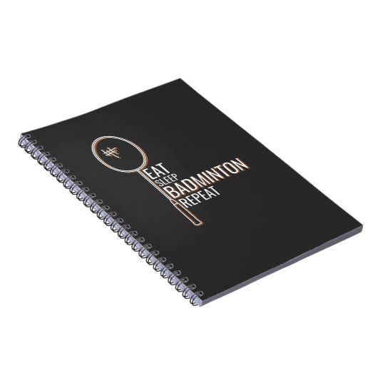 Badminton Notitieboek (Rechterzijde)