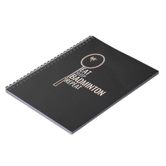 Badminton Notitieboek (Linkerzijde)