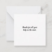 Badminton Notitiekaartje (Achterkant)