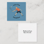 Badminton Notitiekaartje (Voorkant / Achterkant)