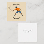 Badminton Notitiekaartje (Voorkant / Achterkant)