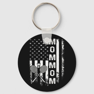Badminton Oma Amerikaanse Vlag Vintage Kerstmis X Sleutelhanger