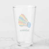 Badminton-ontwerp Glas (Achterkant)
