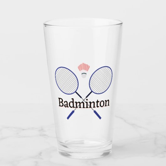 Badminton-ontwerp Glas (Voorkant)