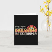 Badminton-ontwerp Kaart (Gele Bloem)