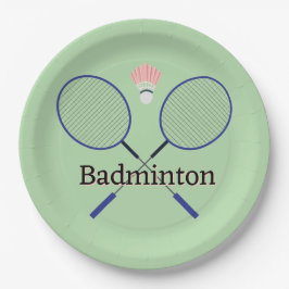 Badminton-ontwerp Papieren Bordje