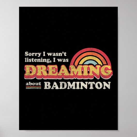 Badminton-ontwerp Poster (Voorkant)