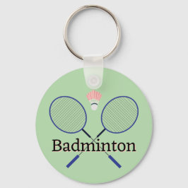 Badminton-ontwerp Sleutelhanger