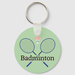 Badminton-ontwerp Sleutelhanger