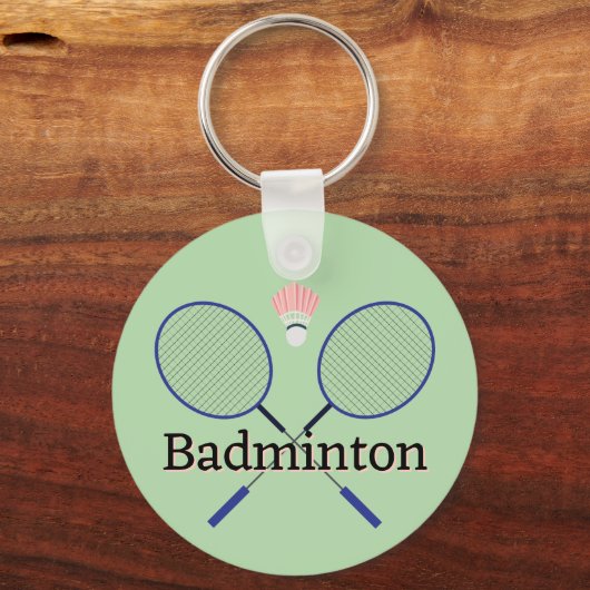 Badminton-ontwerp Sleutelhanger (Achterkant)