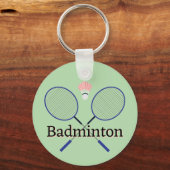 Badminton-ontwerp Sleutelhanger (Voorkant)