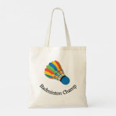 Badminton-ontwerp Tote Bag (Achterkant)