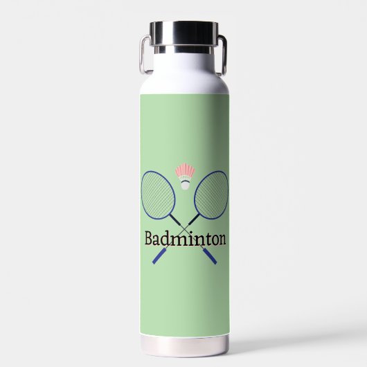 Badminton-ontwerp Waterfles (Voorkant)