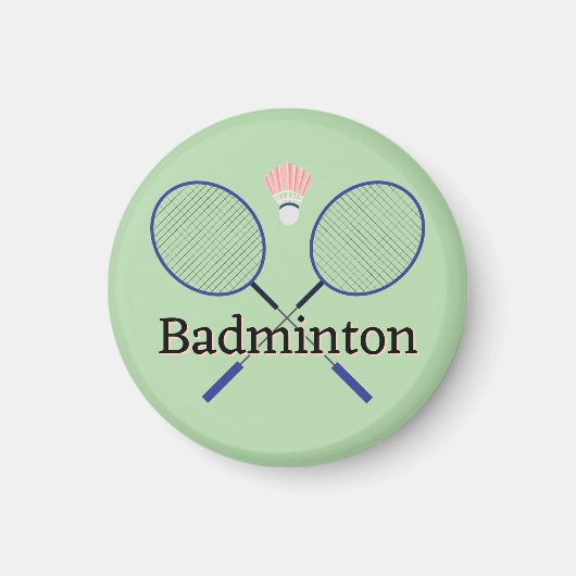 badminton-ontwerpmagneet magneet (Voorkant)