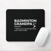 Badminton Opa Definitie Grappig Badminton Speler Muismat (Met muis)