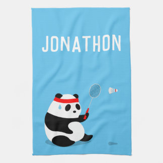 Badminton Panda Getting Sweaty Sports Towel Theedoek