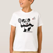 Badminton Panda (lichte shirten) T-shirt (Voorkant)
