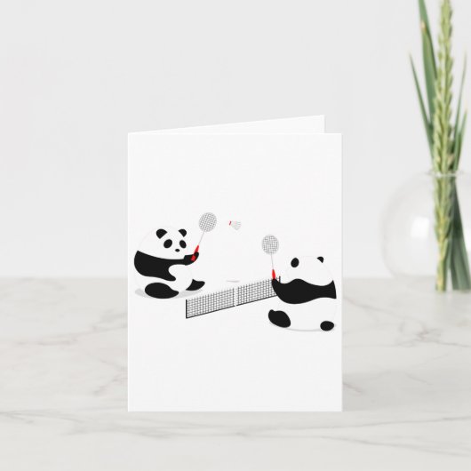 Badminton Panda Volley Kaart (Voorkant)