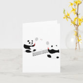 Badminton Panda Volley Kaart (Gele Bloem)