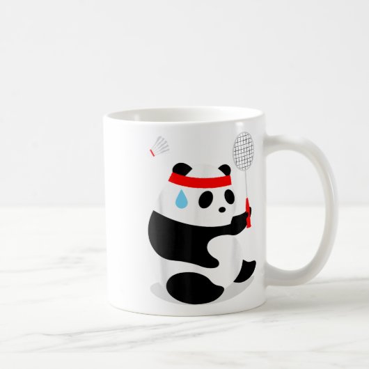 Badminton Panda Zweterig Gemist Koffiemok (Rechts)