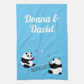 Badminton Pandas Sports Towel Theedoek (Verticaal)
