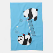 Badminton Pandas Sports Towel Theedoek (Verticaal)