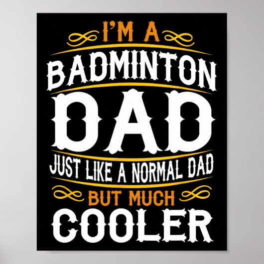 Badminton Pap Poster (Voorkant)