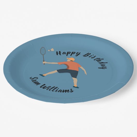 Badminton Papieren Bordje (Gekanteld)