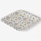 Badminton Papieren Bordje (Gebogen)