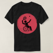 Badminton Paralympische Spelen T 1 T-shirt (Design voorkant)