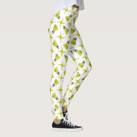 Badminton Pattern - Badminton Leggings - Shuttle (Rechts)