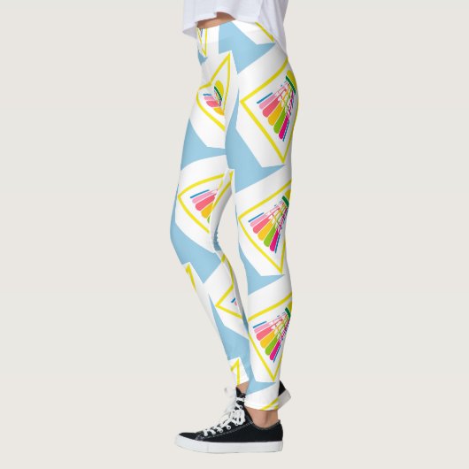 Badminton Pattern - Badminton Leggings - Shuttle (Links)