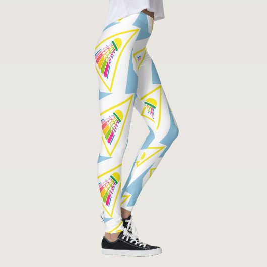 Badminton Pattern - Badminton Leggings - Shuttle (Rechts)