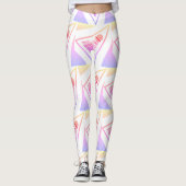 Badminton Pattern - Badminton Leggings - Shuttle (Voorkant)