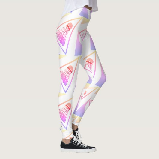 Badminton Pattern - Badminton Leggings - Shuttle (Rechts)