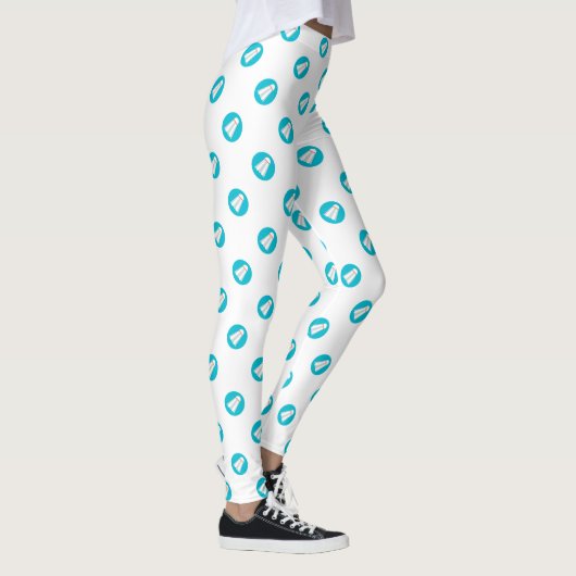 Badminton Pattern - Badminton Leggings - Shuttle (Rechts)