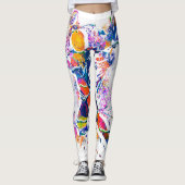 Badminton Pattern - Leggings voor Badminton Player (Voorkant)