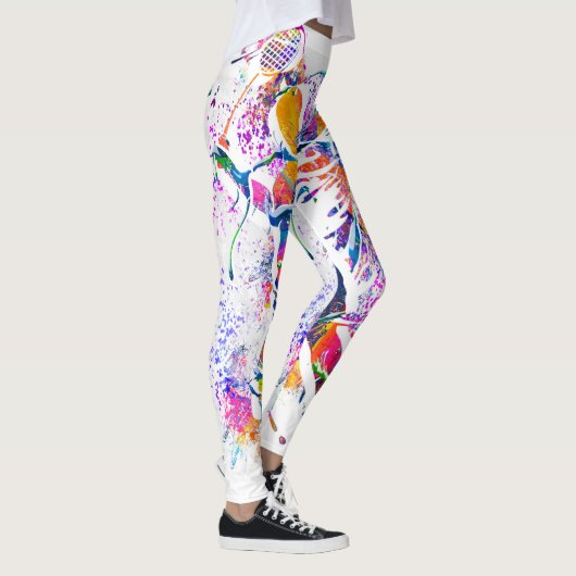 Badminton Pattern - Leggings voor Badminton Player (Rechts)